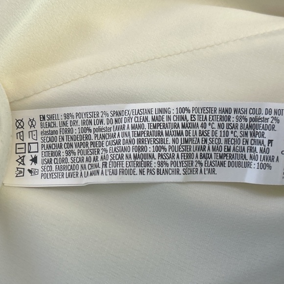 FOREVER 21 White Mini Slip Dress Size Large Adjustable Spaghetti Straps - Picture 4 of 4